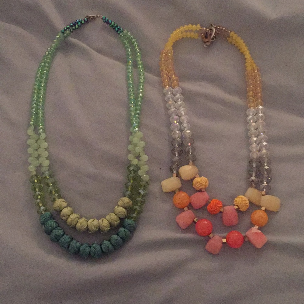 Anthropologie beaded necklaces